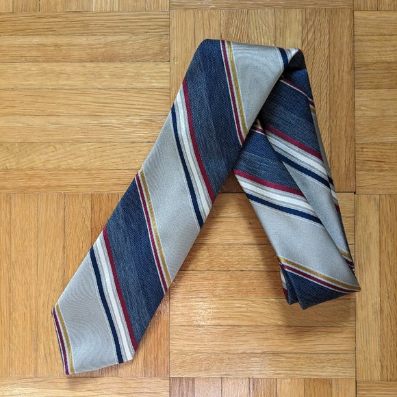 🔥 Amazing Vintage Louis Feraud Tie. Retro Multicolour Tie 🔥 - Picture 1 of 9